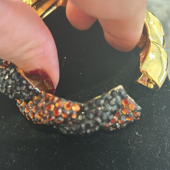 Jet Black & Smoky Topaz Crystal Rope Design Bracelet-Boutique - Picture 8 of 12